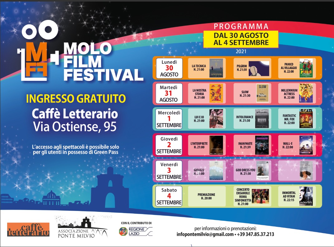 Molo Film Fest, Un Drink Gratis Il 1 Settembre