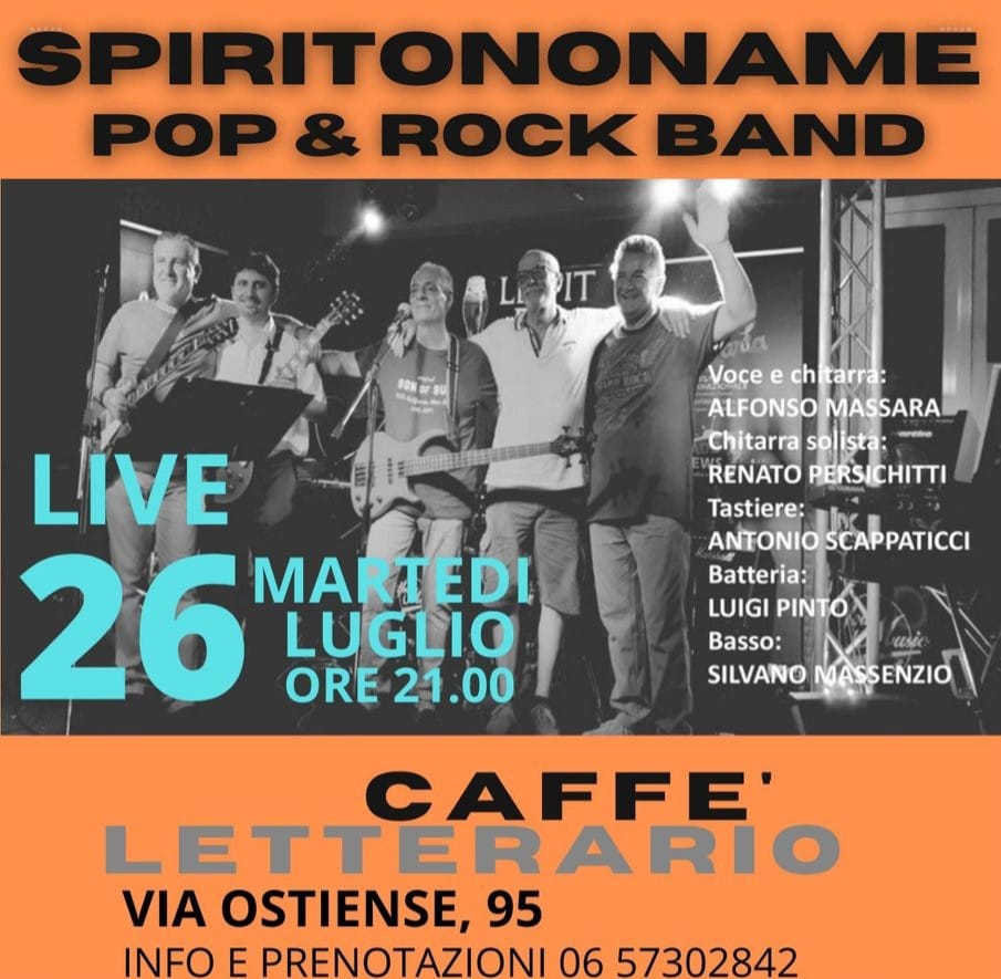 martedi 26 luglio spirit no name